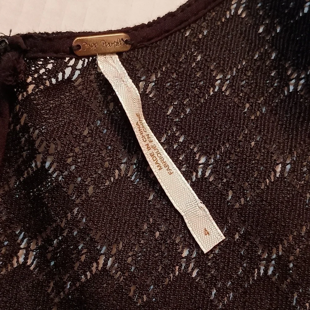 Free People Lace Daisy Cut-Out Waist Mini Dress-Size4 Swifty